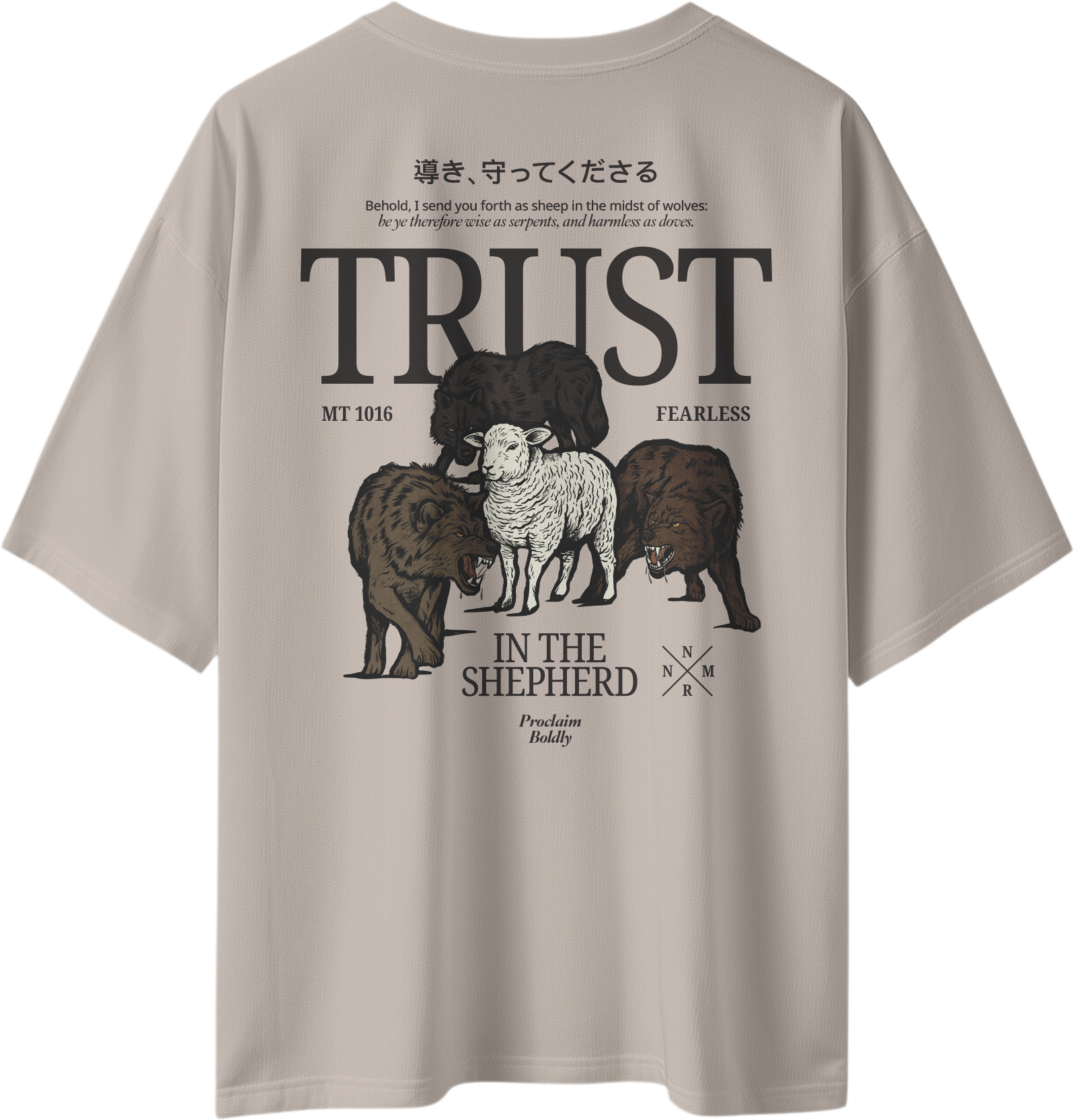 Sheep Among Wolves Heavy T-Shirt – Off White