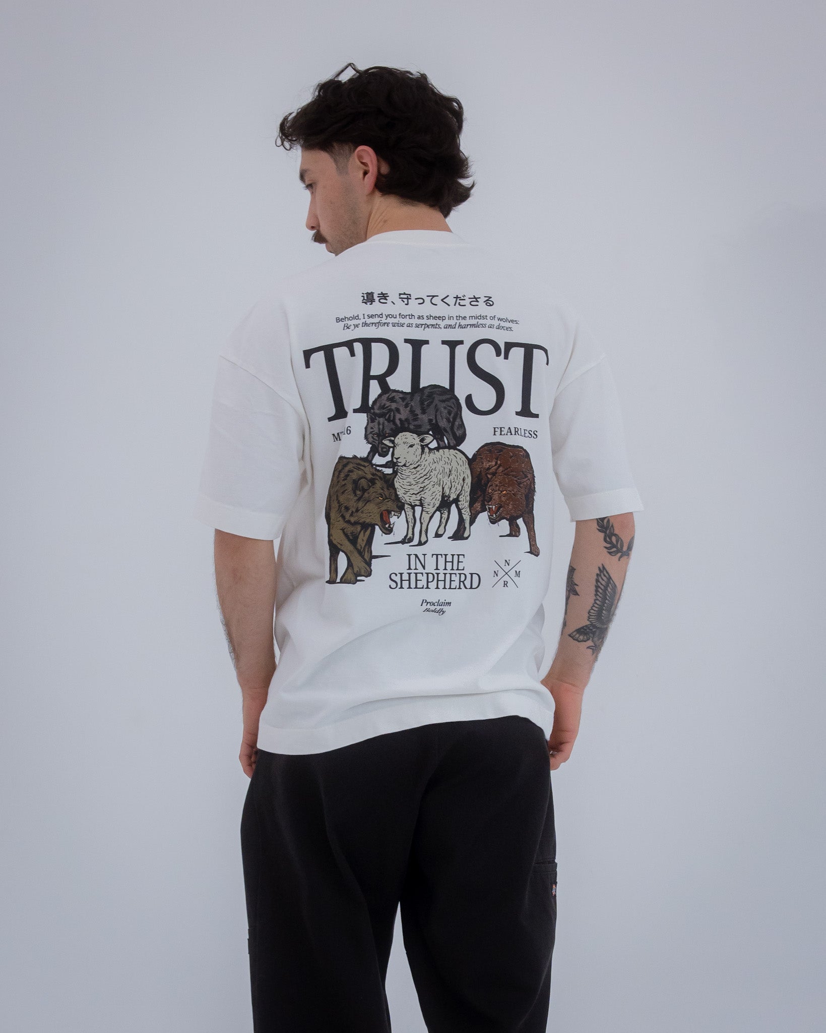 Sheep Among Wolves Heavy T-Shirt – Off White
